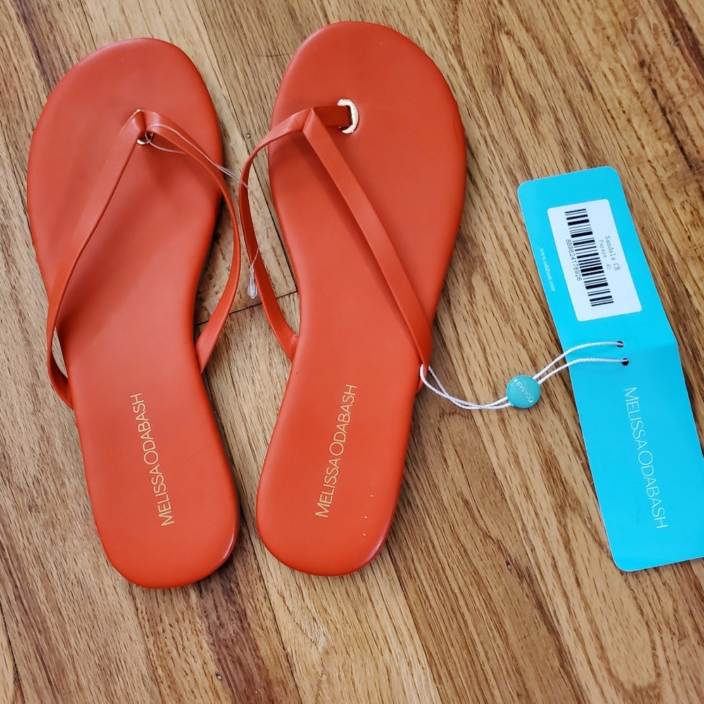 Melissa Odabash papaya flip flops